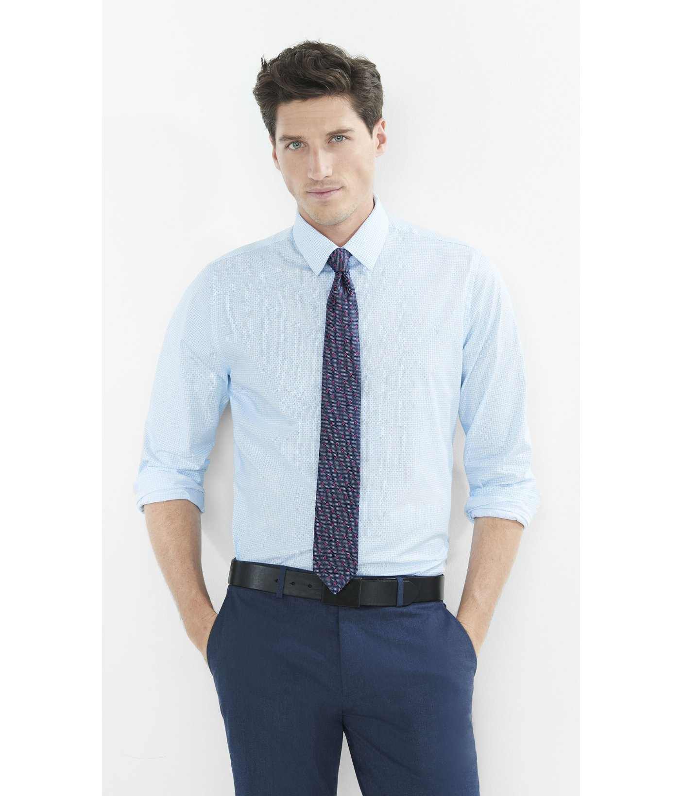 baby blue formal shirt