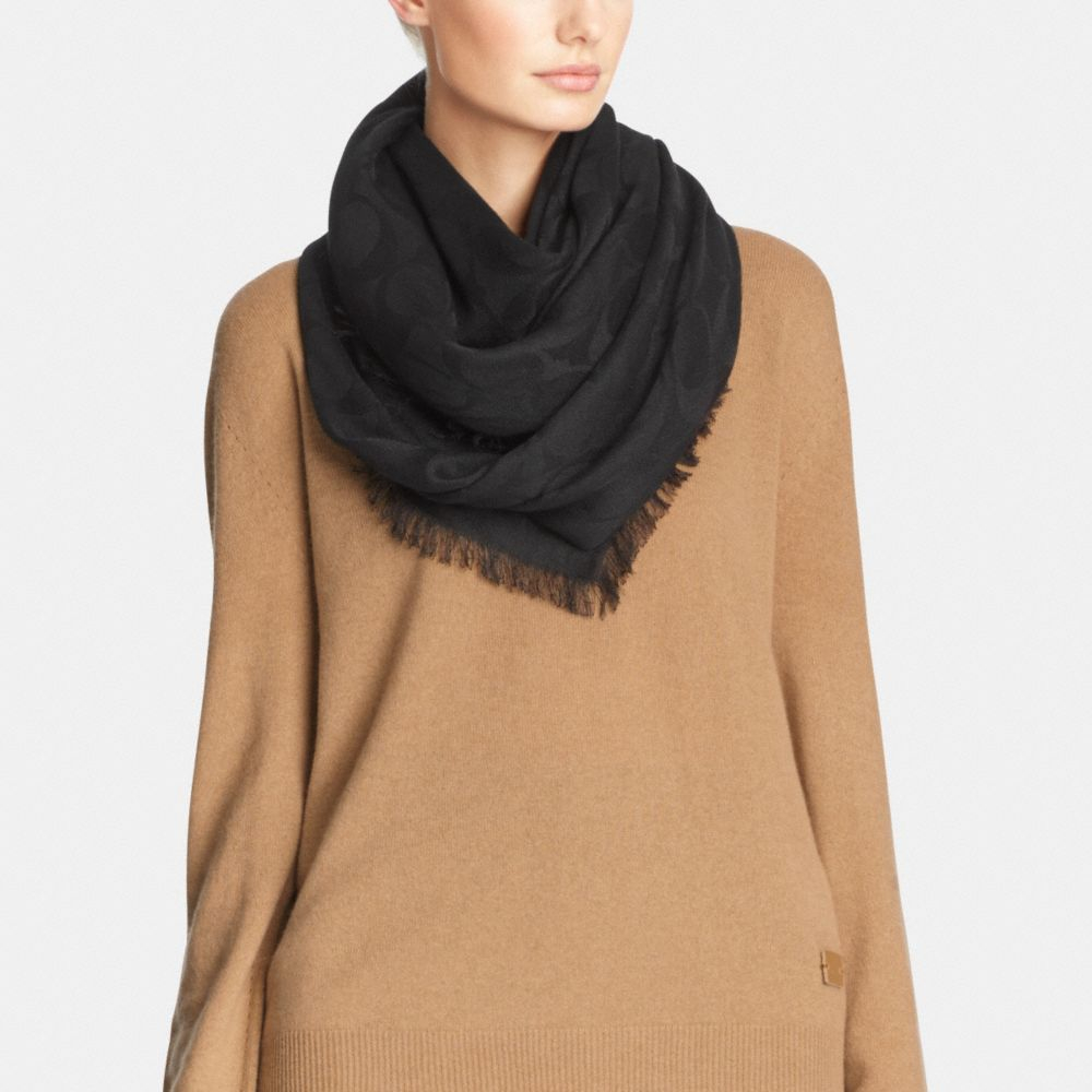black coach scarf