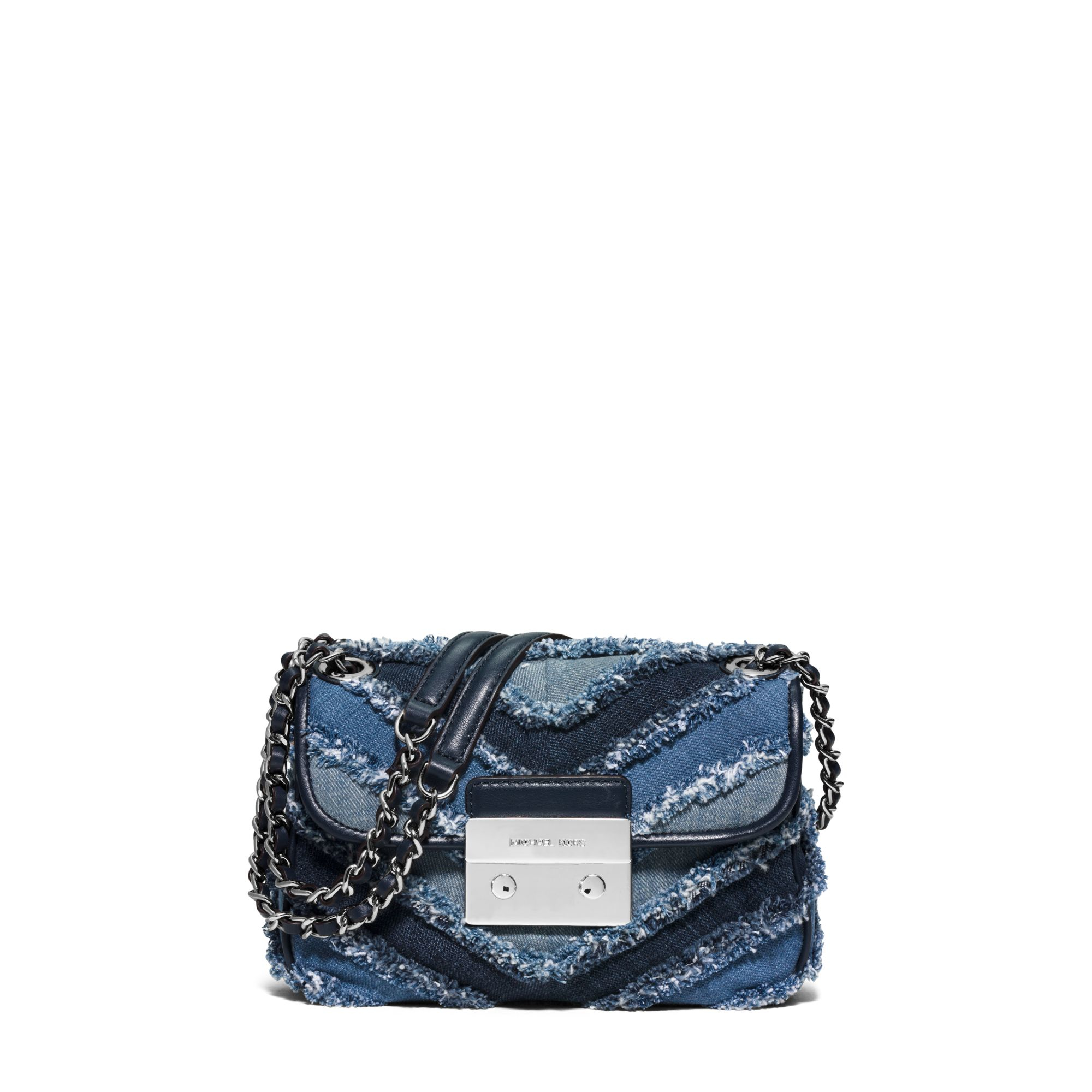 Sold at Auction: Michael Kors Denim Designer Handbag Purse