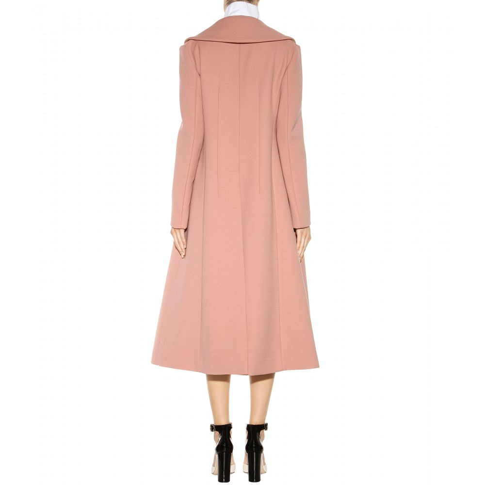 Marni Wool-blend Coat in Pink - Lyst