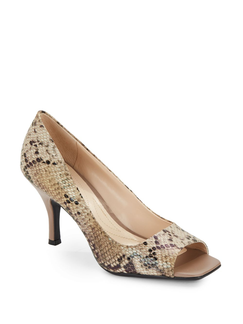 tahari peep toe pumps