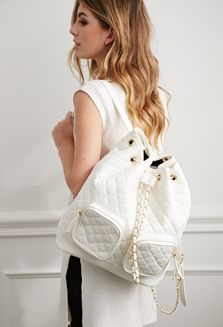 forever 21 quilted backpack