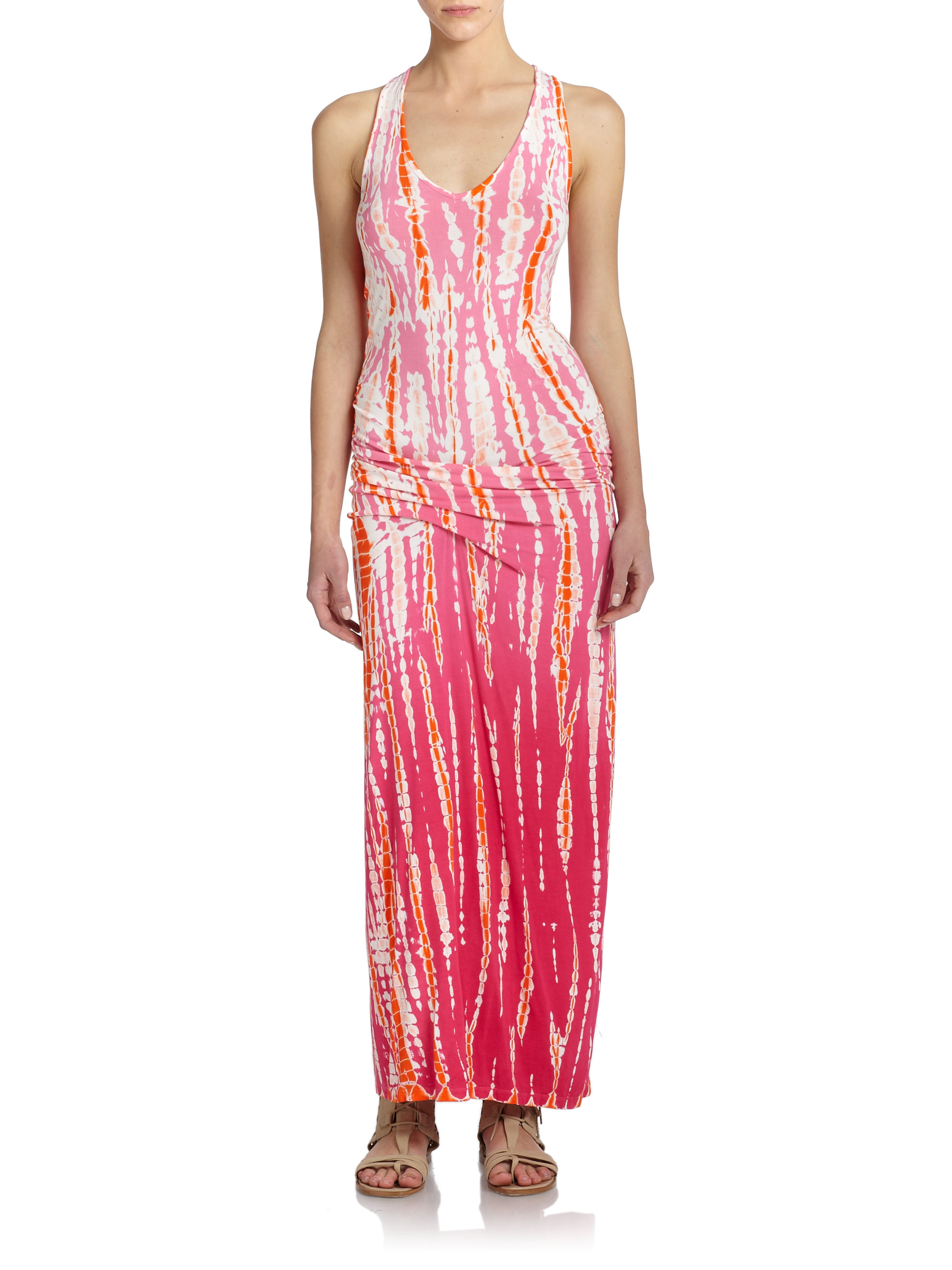 Young fabulous & broke Sienna Tie-dye Maxi Dress in Pink | Lyst