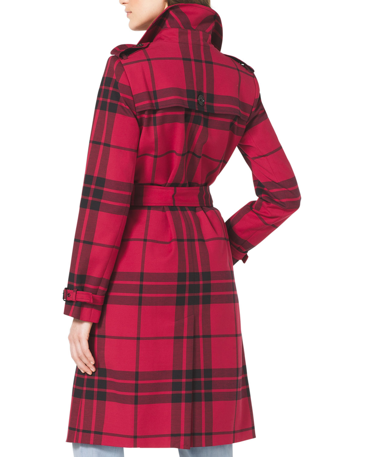 michael kors plaid coat
