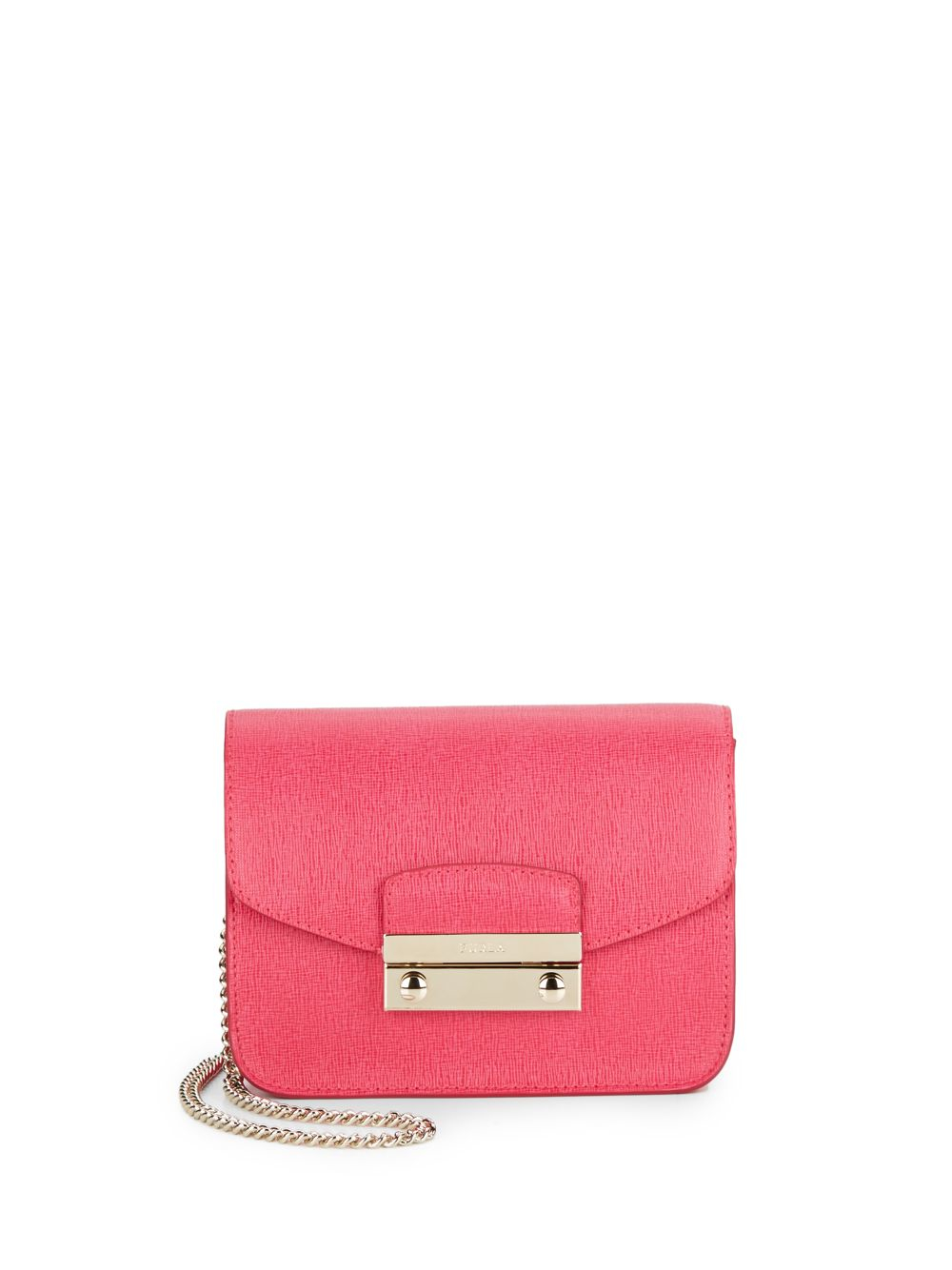 Furla Furla Saffiano Leather Julia Mini Studded Crossbody Bag IUCN Water