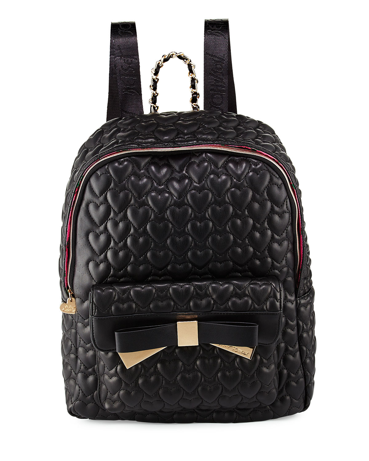 Betsey Johnson Be Mine Forever Quilted Backpack in Black Lyst