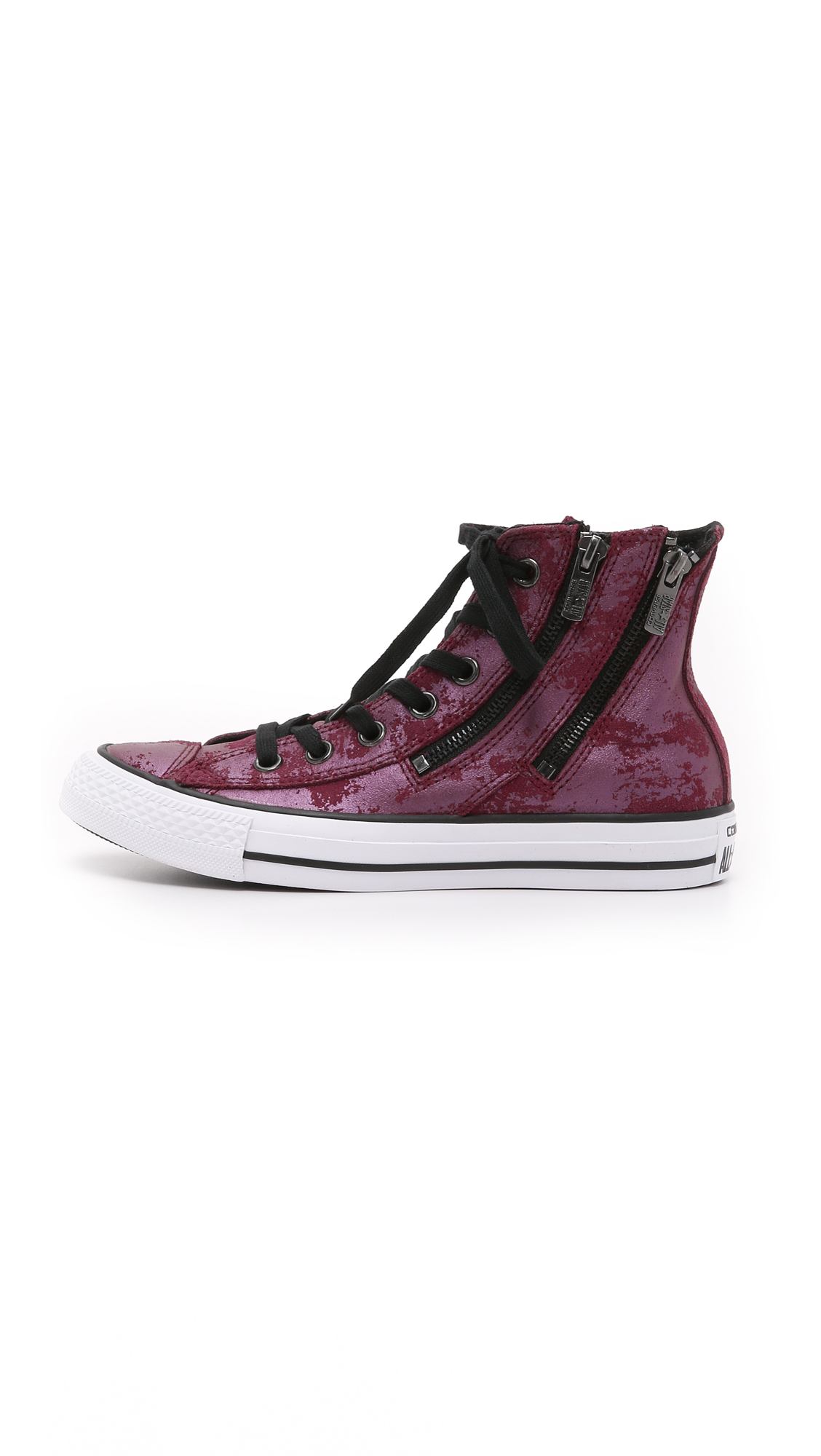 Converse Leather Chuck Taylor All Star Dual Zip High Top Sneakers ... عطر جيفنشي