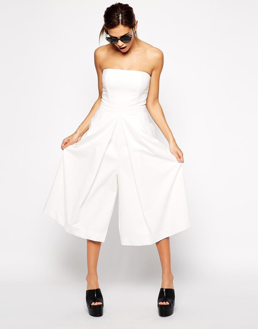 bardot jumpsuit white