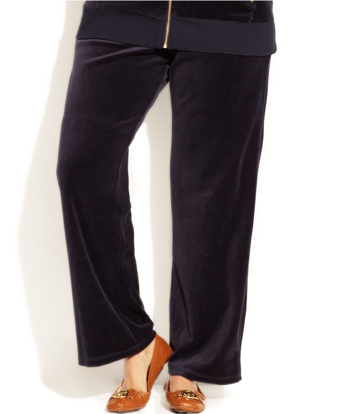 Lyst - Michael Kors Michael Plus Size Pull-On Velour Pants in Blue