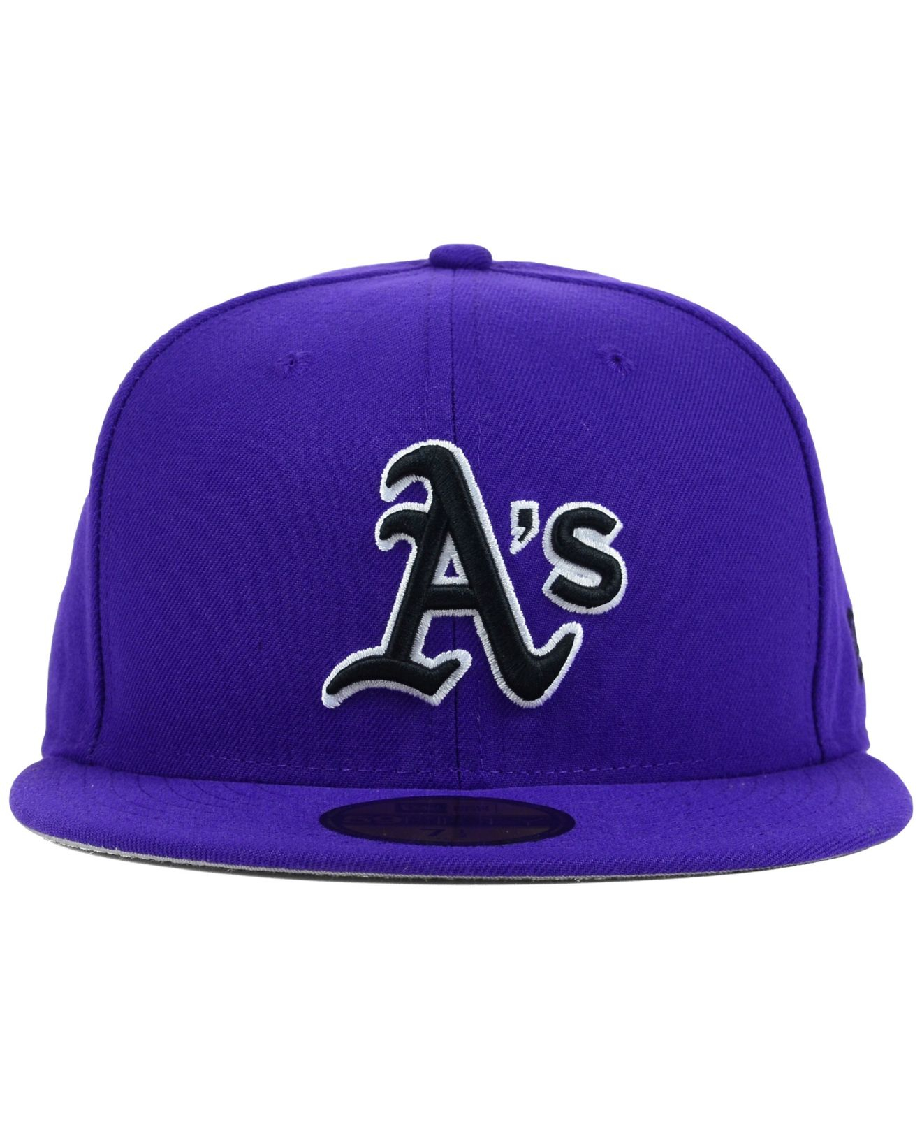 KTZ Oakland Athletics C-dub 59fifty Cap in Purple for Men