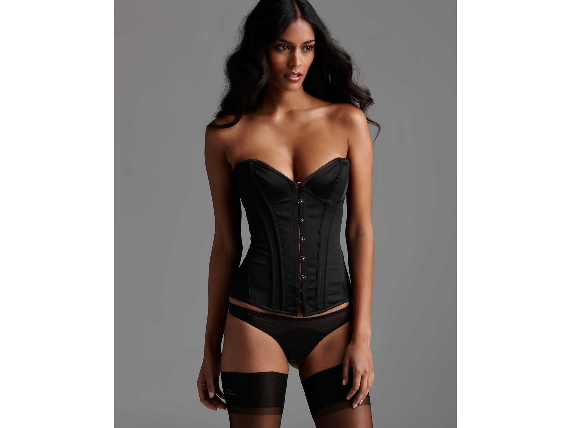 L'Agent by Agent Provocateur Corset - Penelope in Black | Lyst