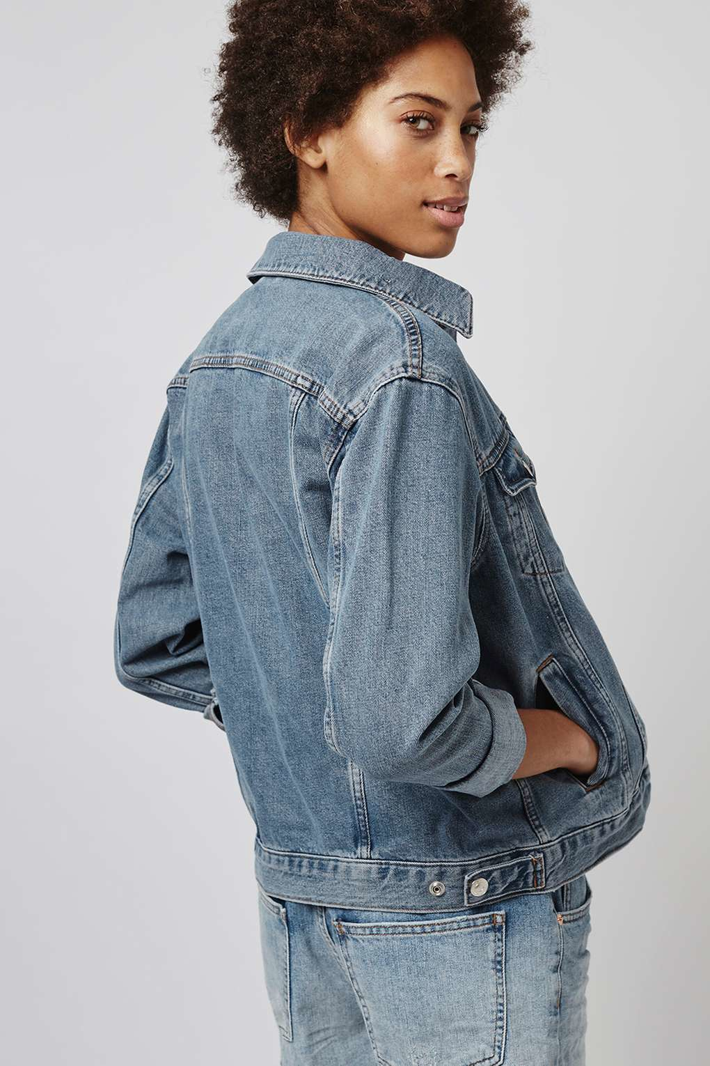 oversized denim jacket petite