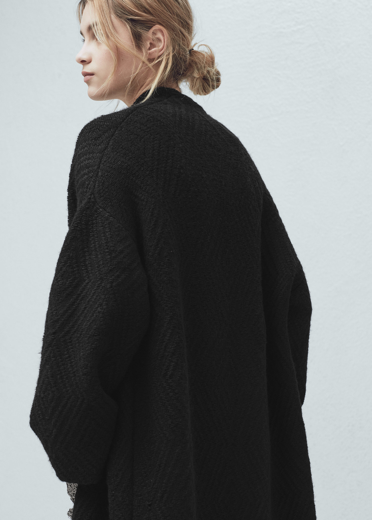 mango black cardigan