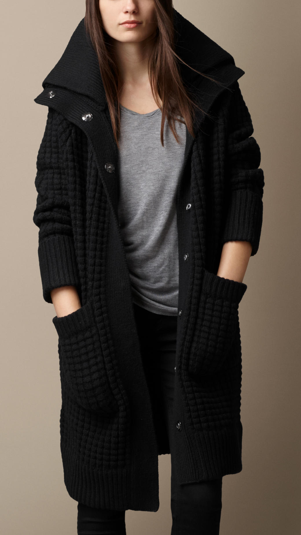 Burberry store black cardigan