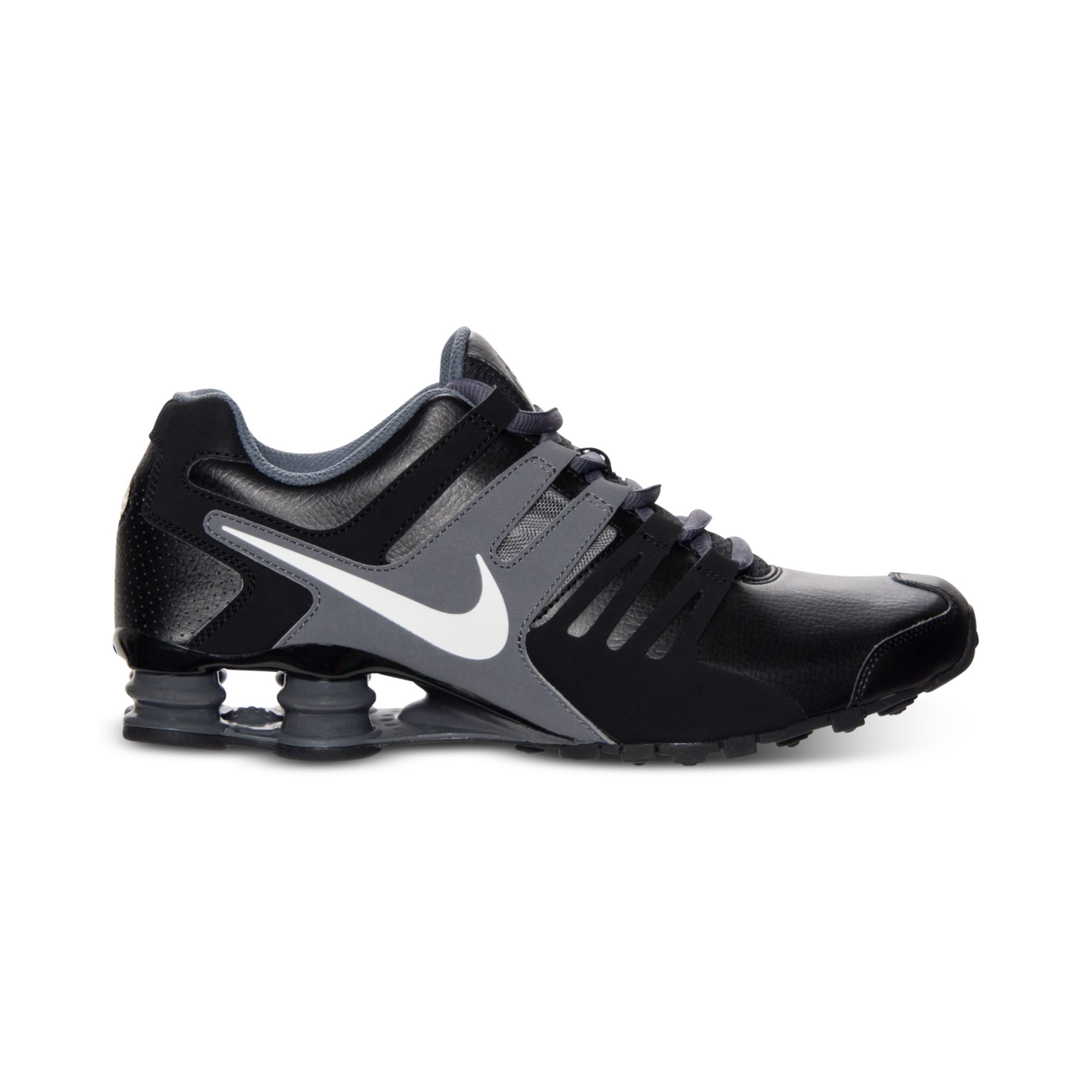 Nike Mens Shox Current Running Sneakers From Finish Line in Black/White ...