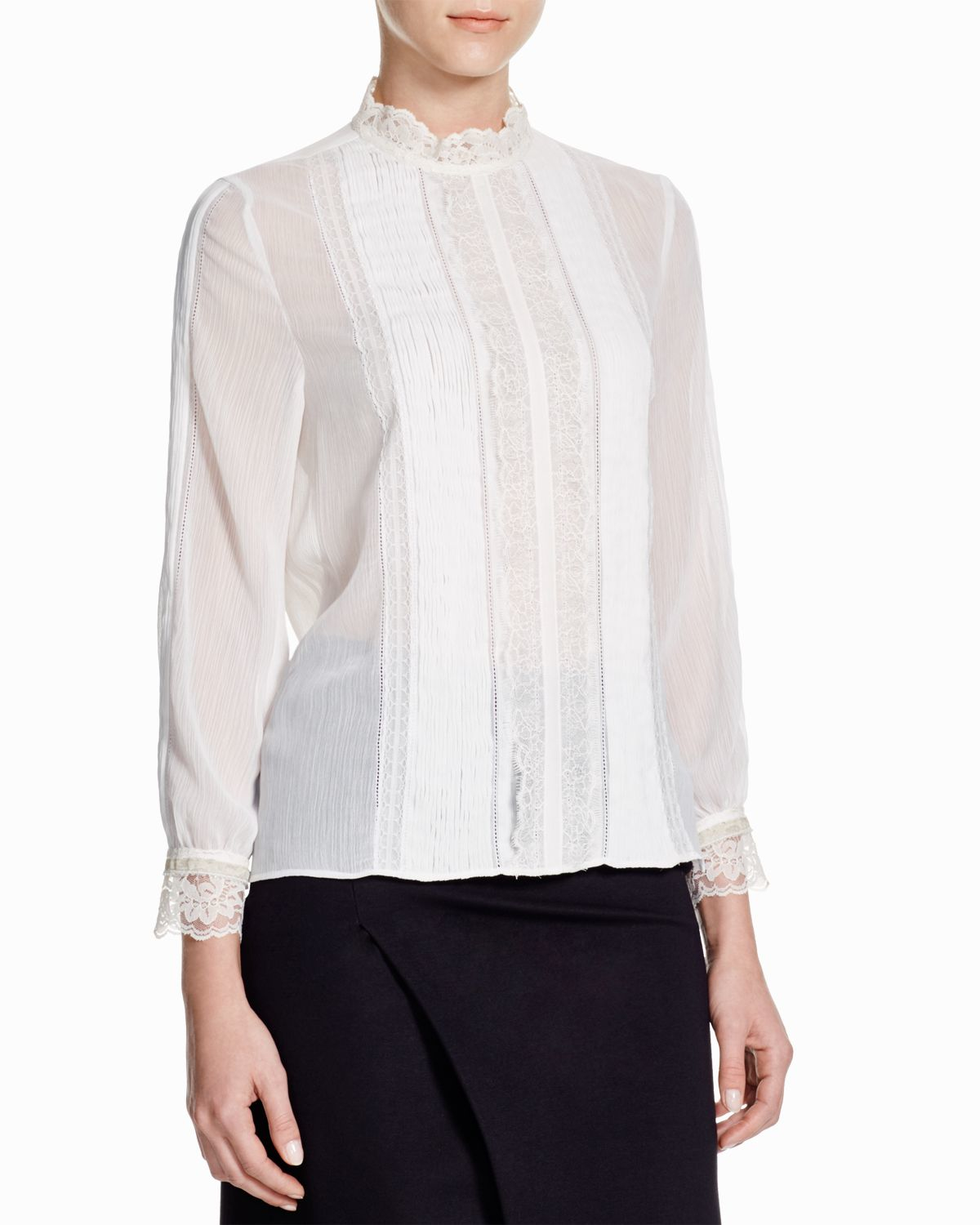 alice and olivia white shirt