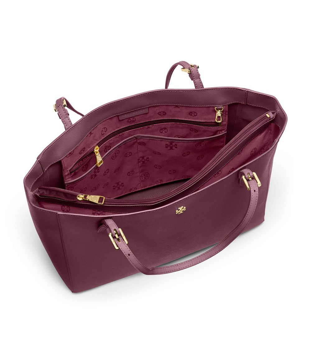 tory burch purple tote