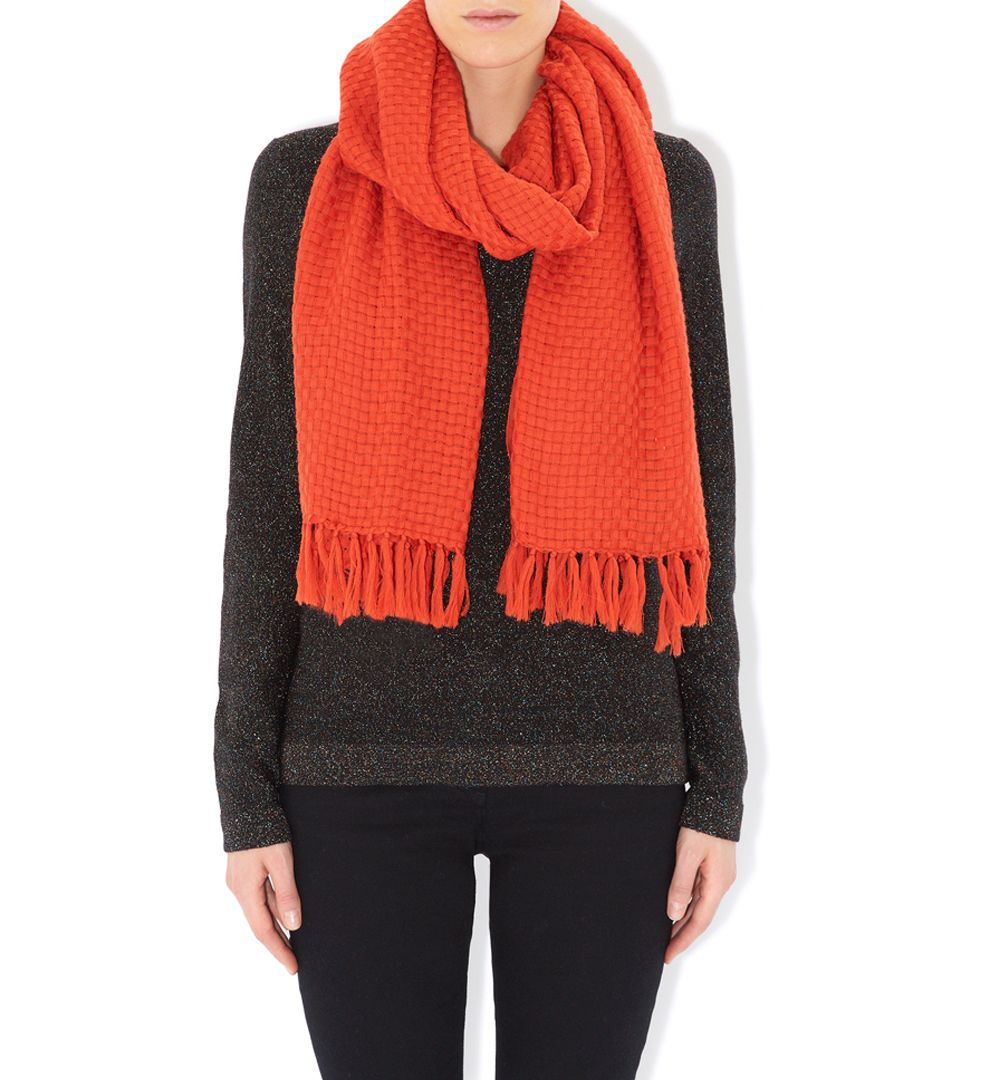 Hobbs Weave Scarf in Orange Lyst