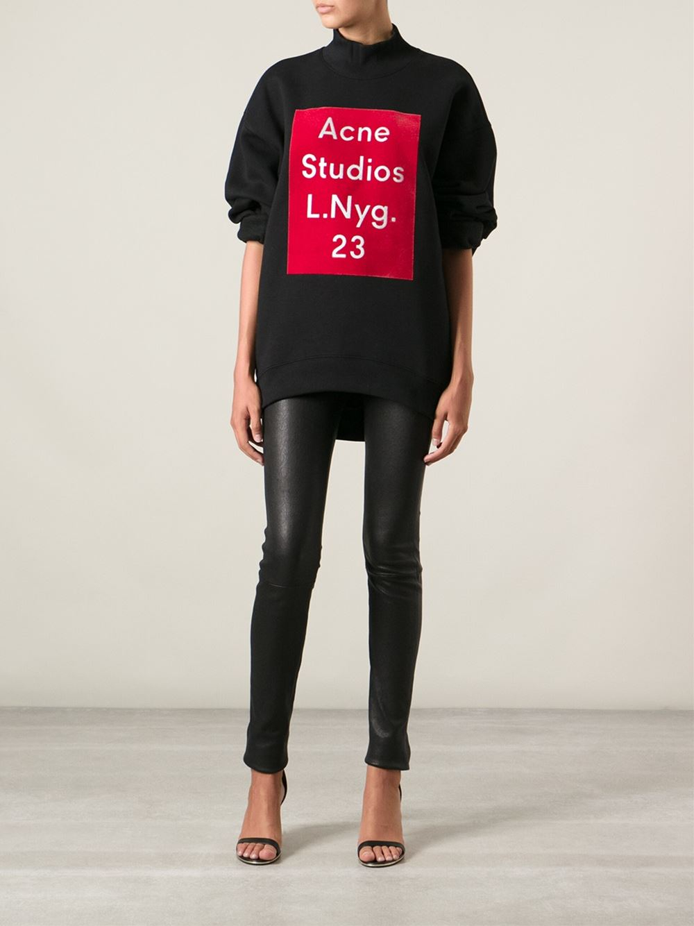 acne studios beta flock sweatshirt