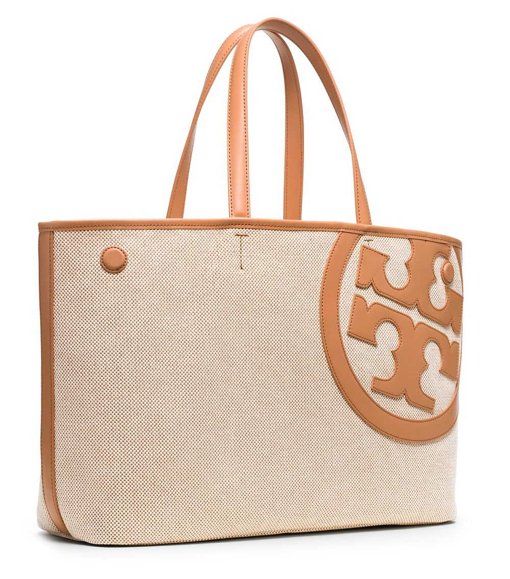 Tory Burch Lonnie Canvas Tote in Natural - Lyst