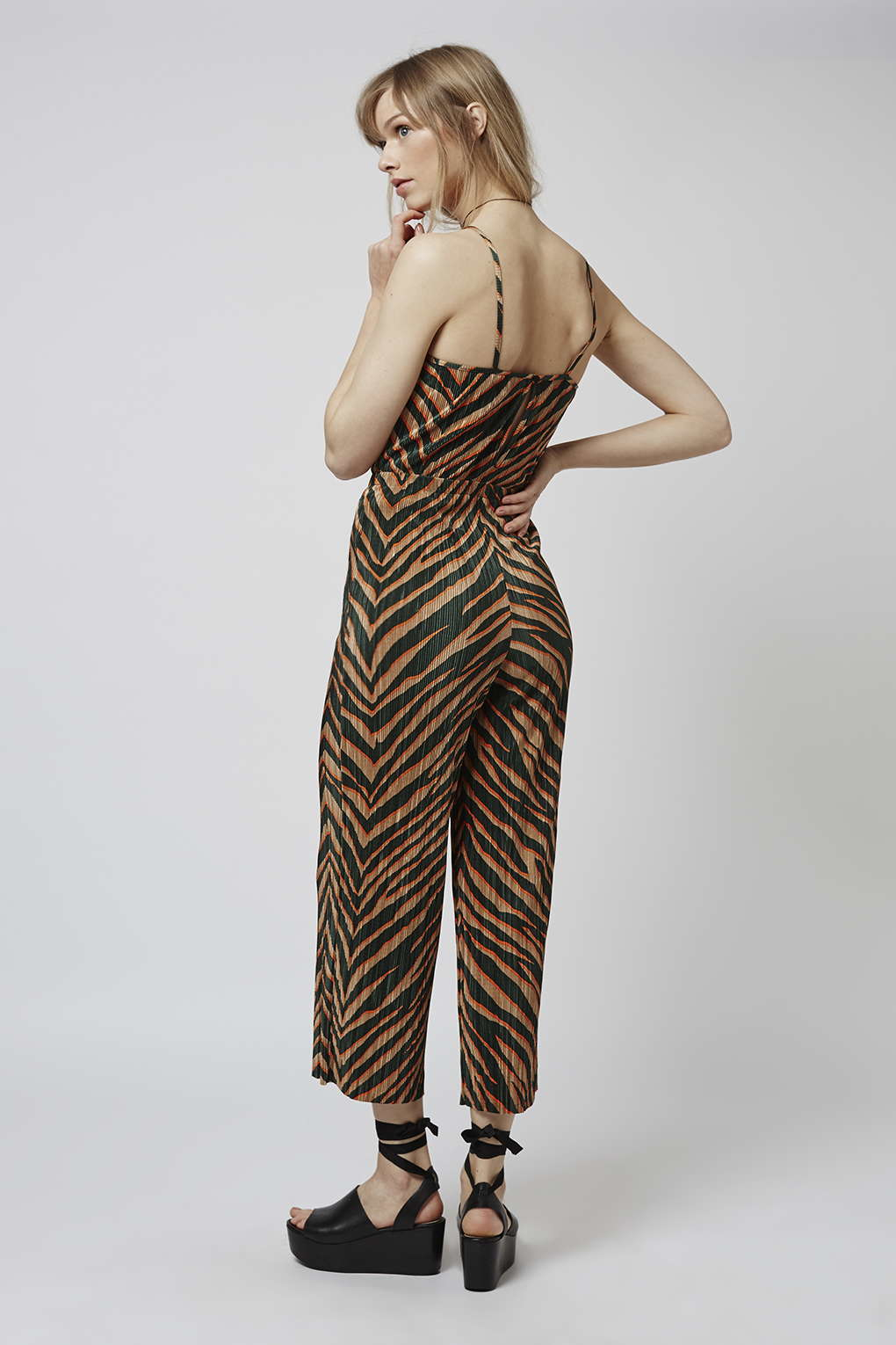 topshop zebra jumpsuit