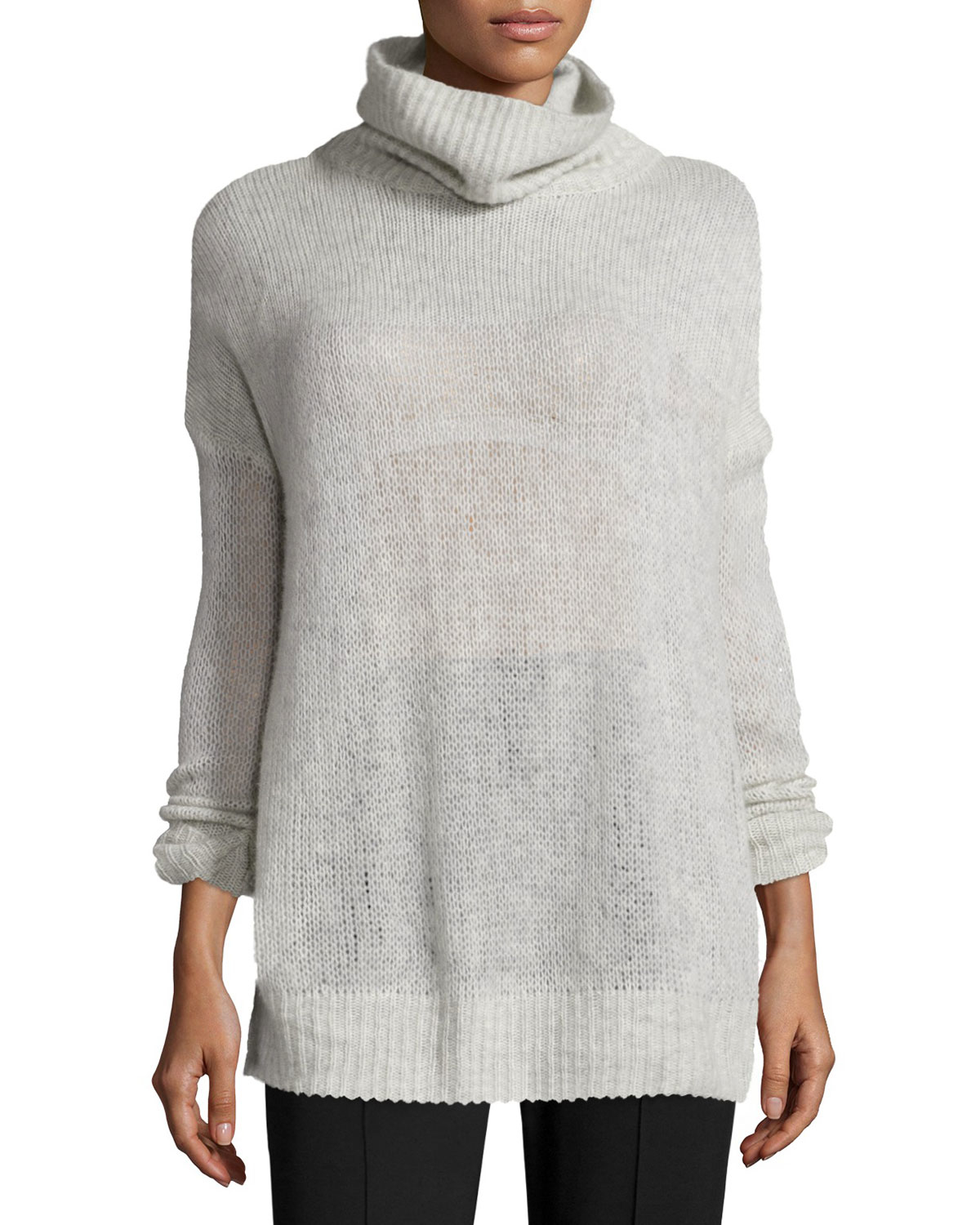 Flow grey cashmere sweater for womens rack