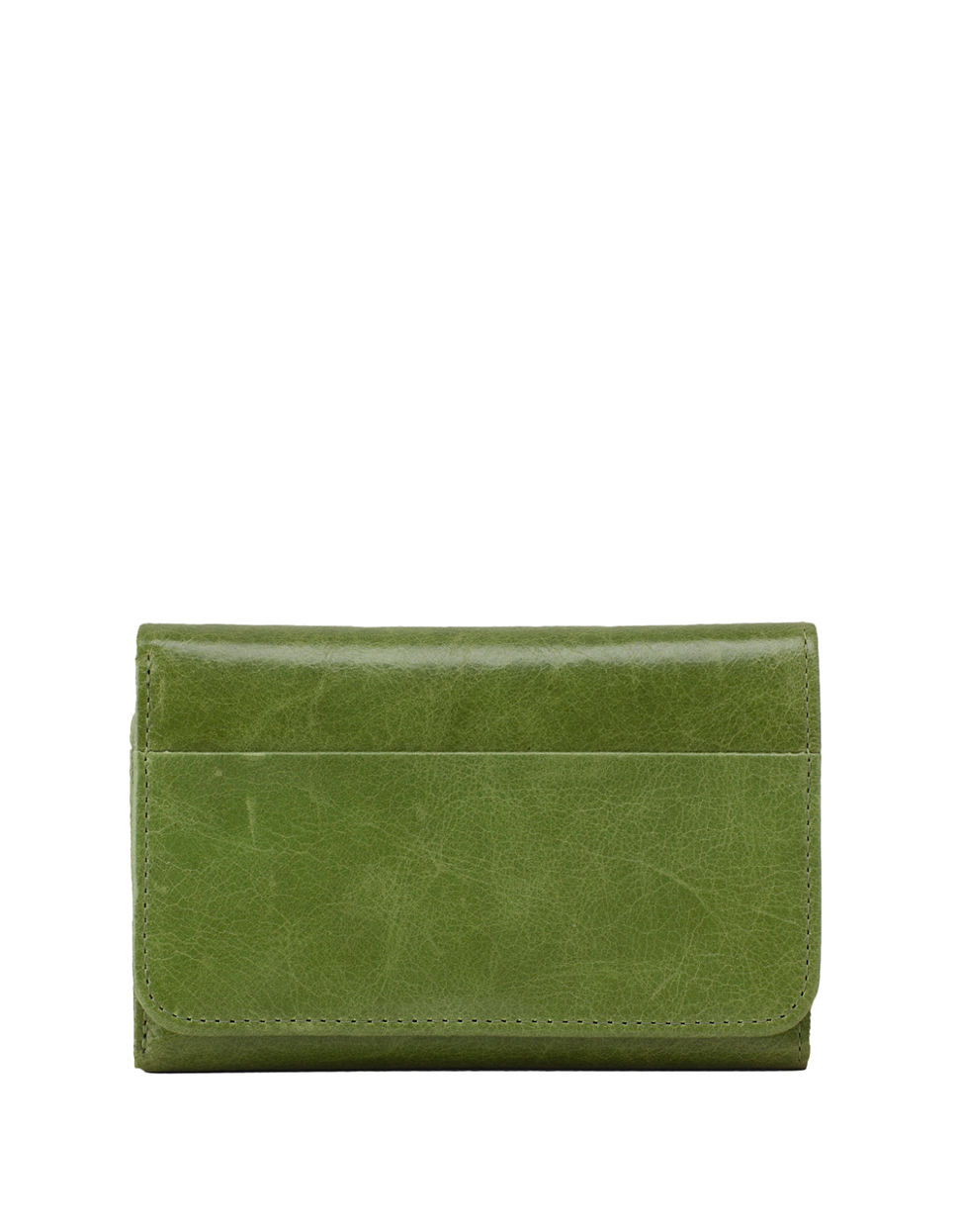 Lyst Hobo Leather Snap Button Wallet in Green