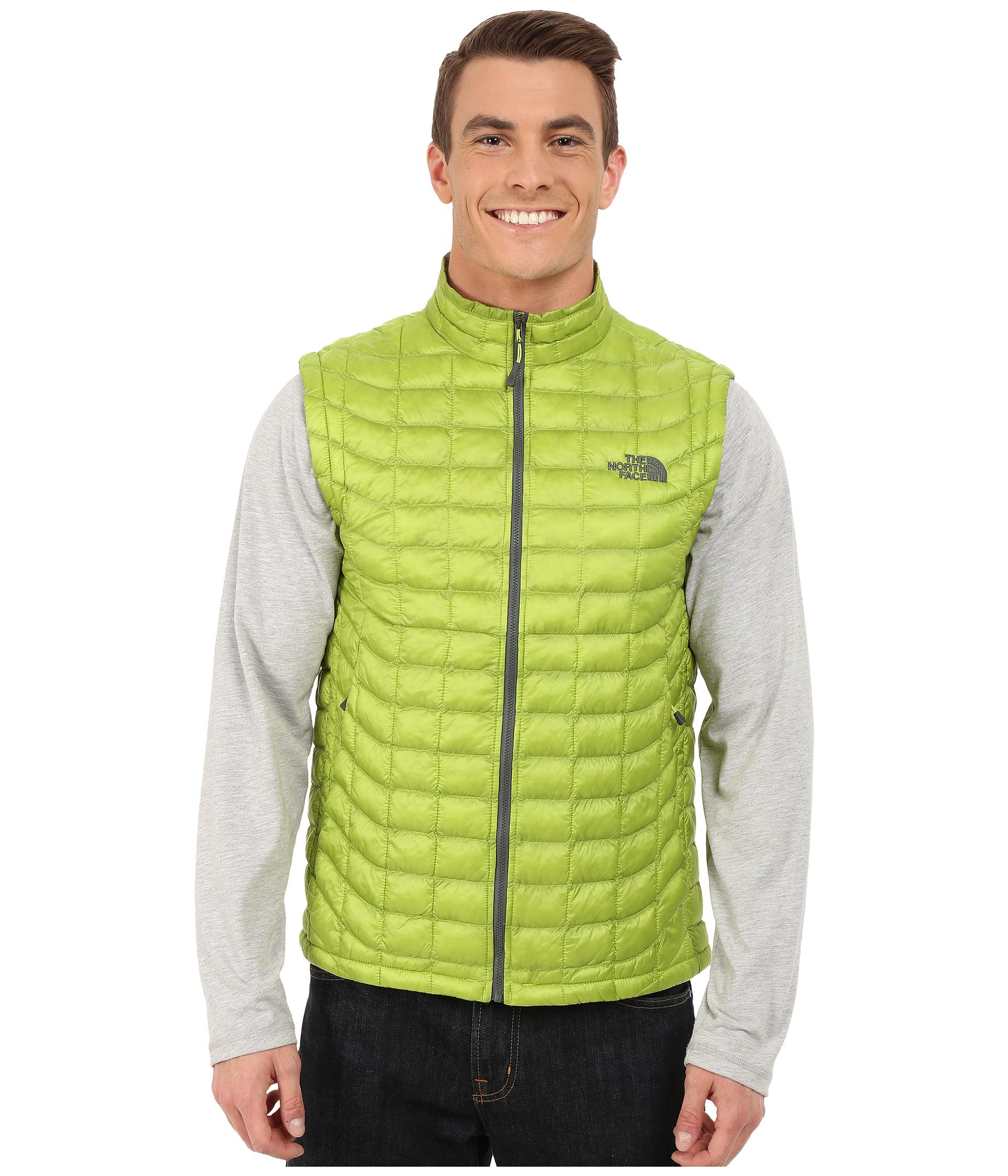 north face men's thermoball vest