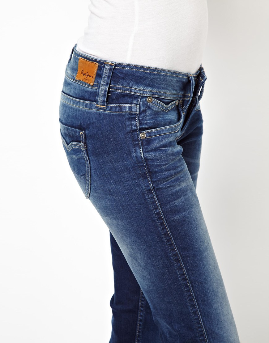 pepe jeans new brooke slim fit regular waist slim leg