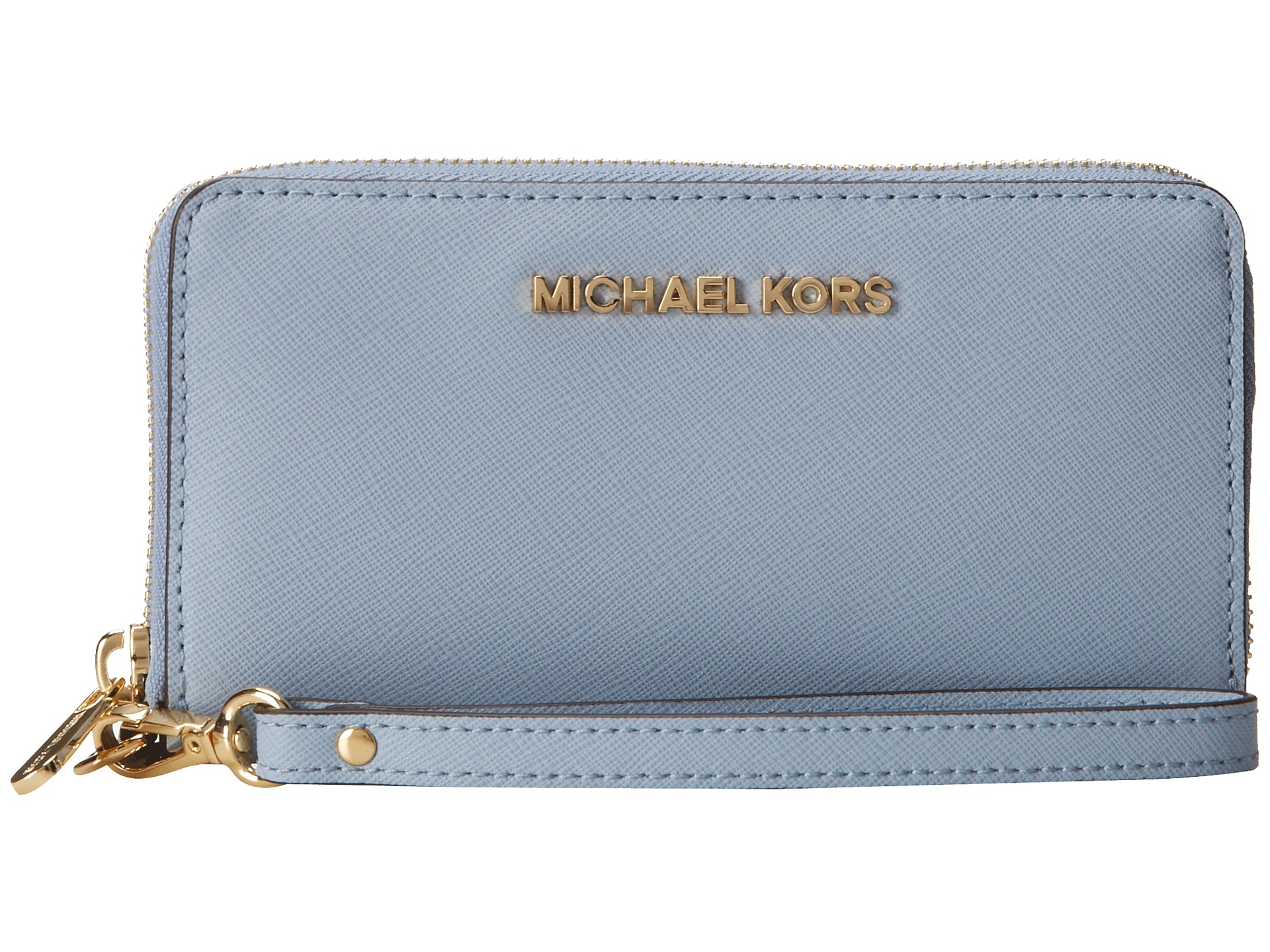 pale blue michael kors wallet