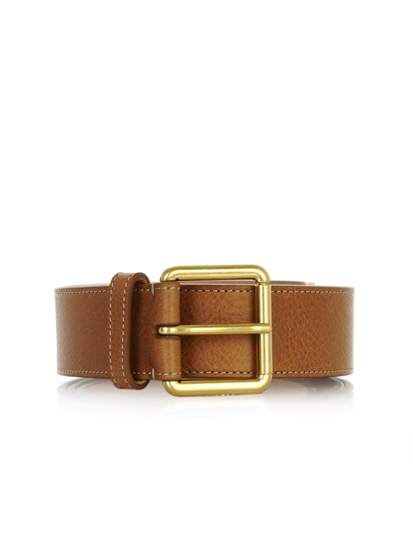 Mulberry Wide Leather Belt in Brown for Men Lyst