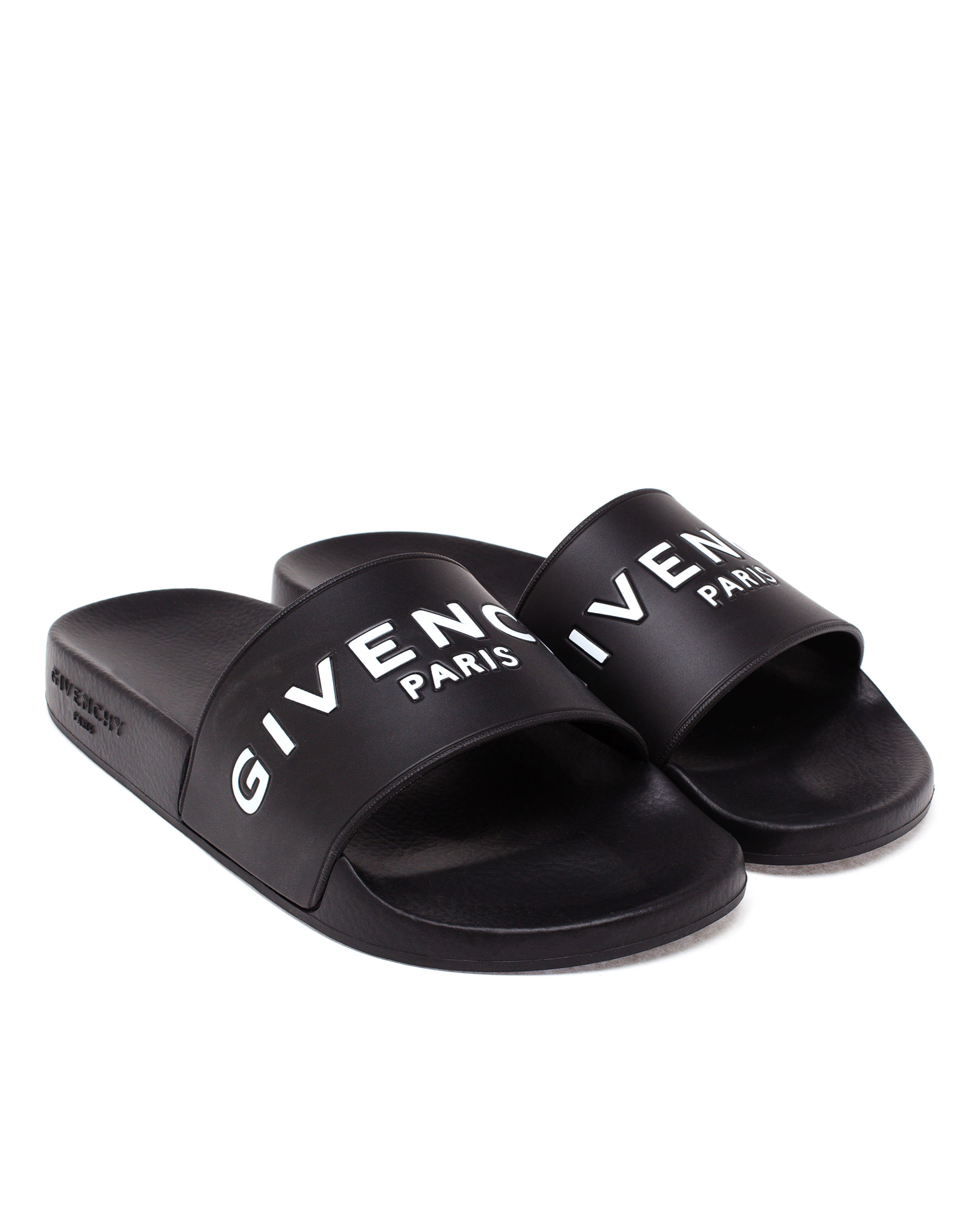 Givenchy Logo Pool Slide Sandals in Black - Lyst