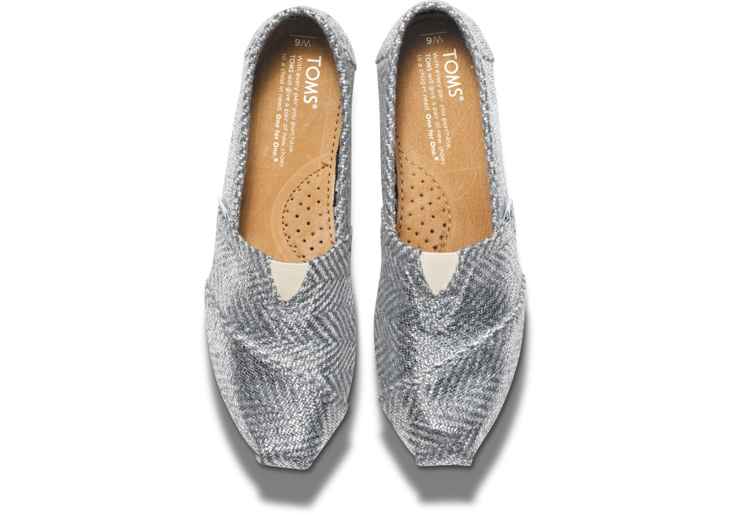 silver iridescent toms