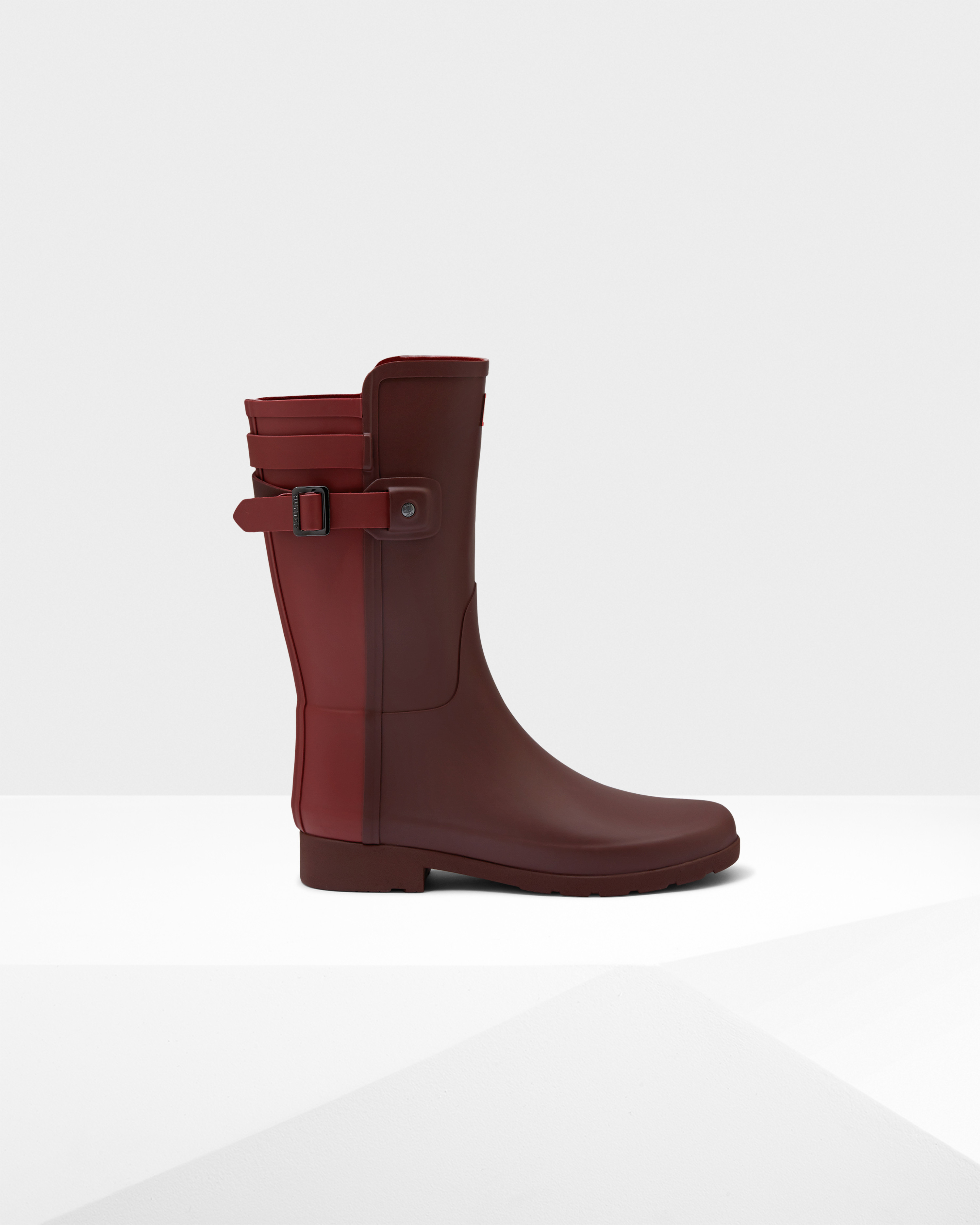 hunter back strap rain boots
