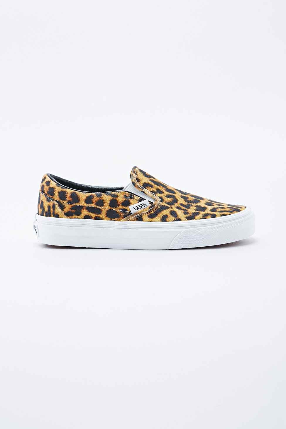 Leopard print slip on trainers Clearance
