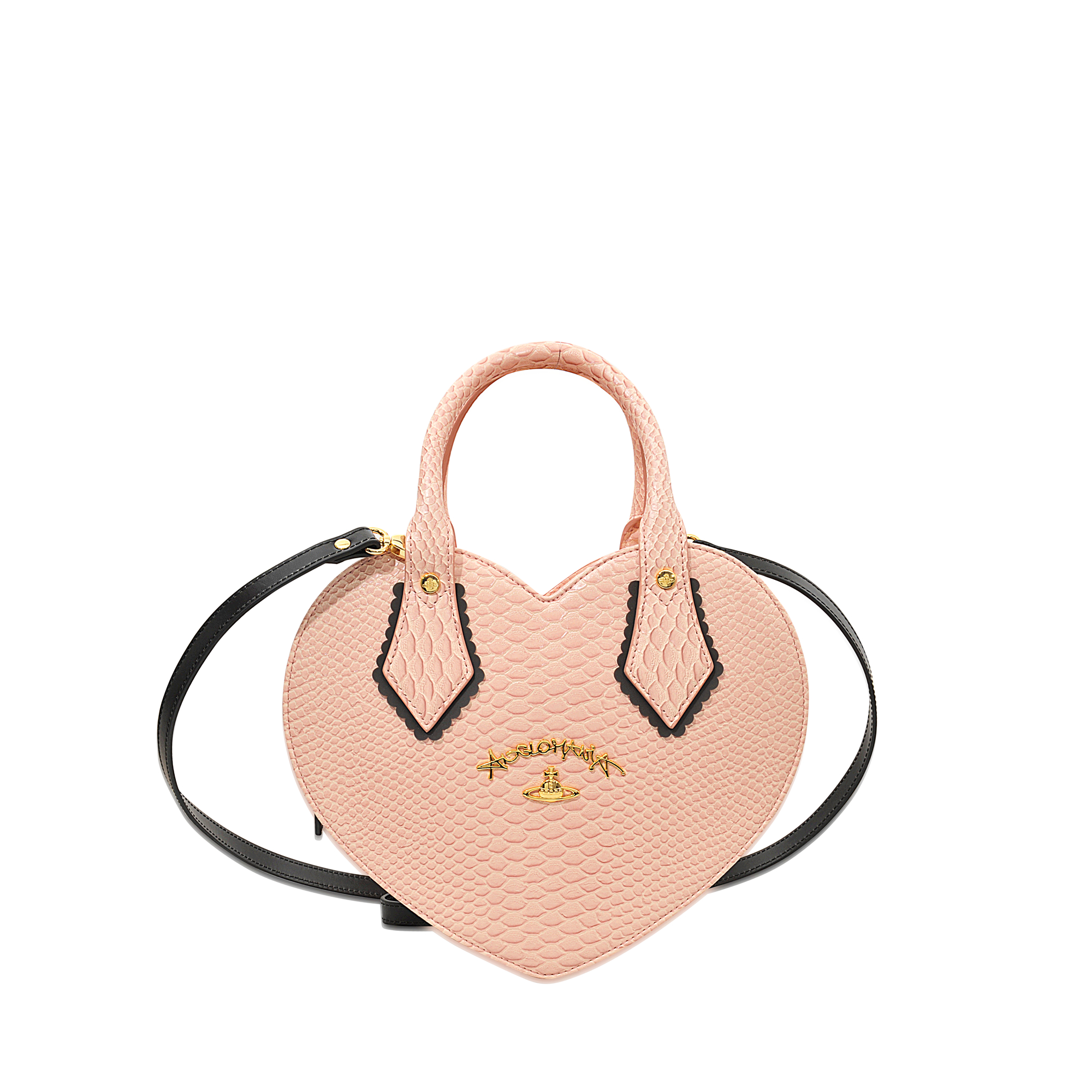 Vivienne Westwood Leather Frilly Snake Heart Bag in Pink Lyst