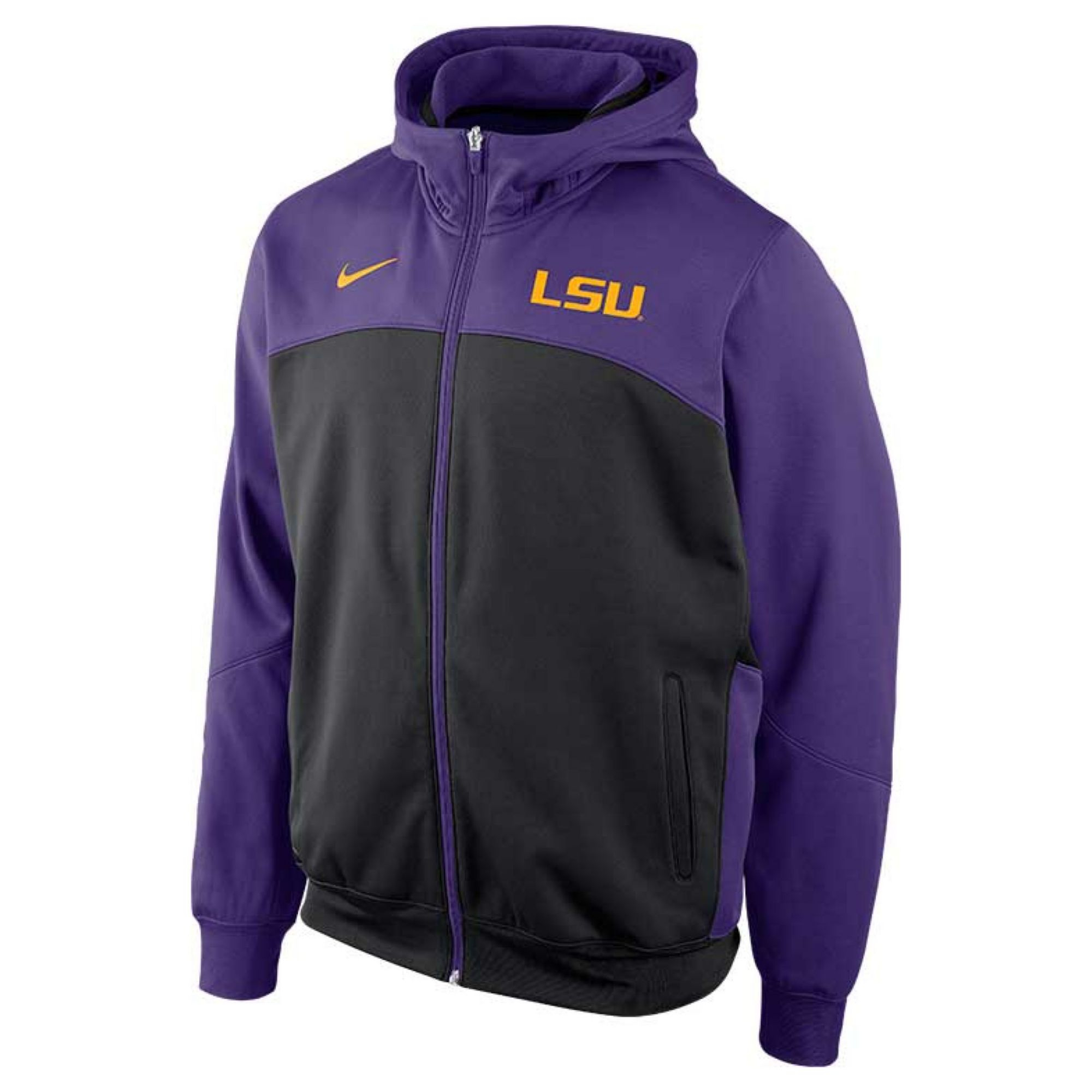 lsu nike dri fit hoodie