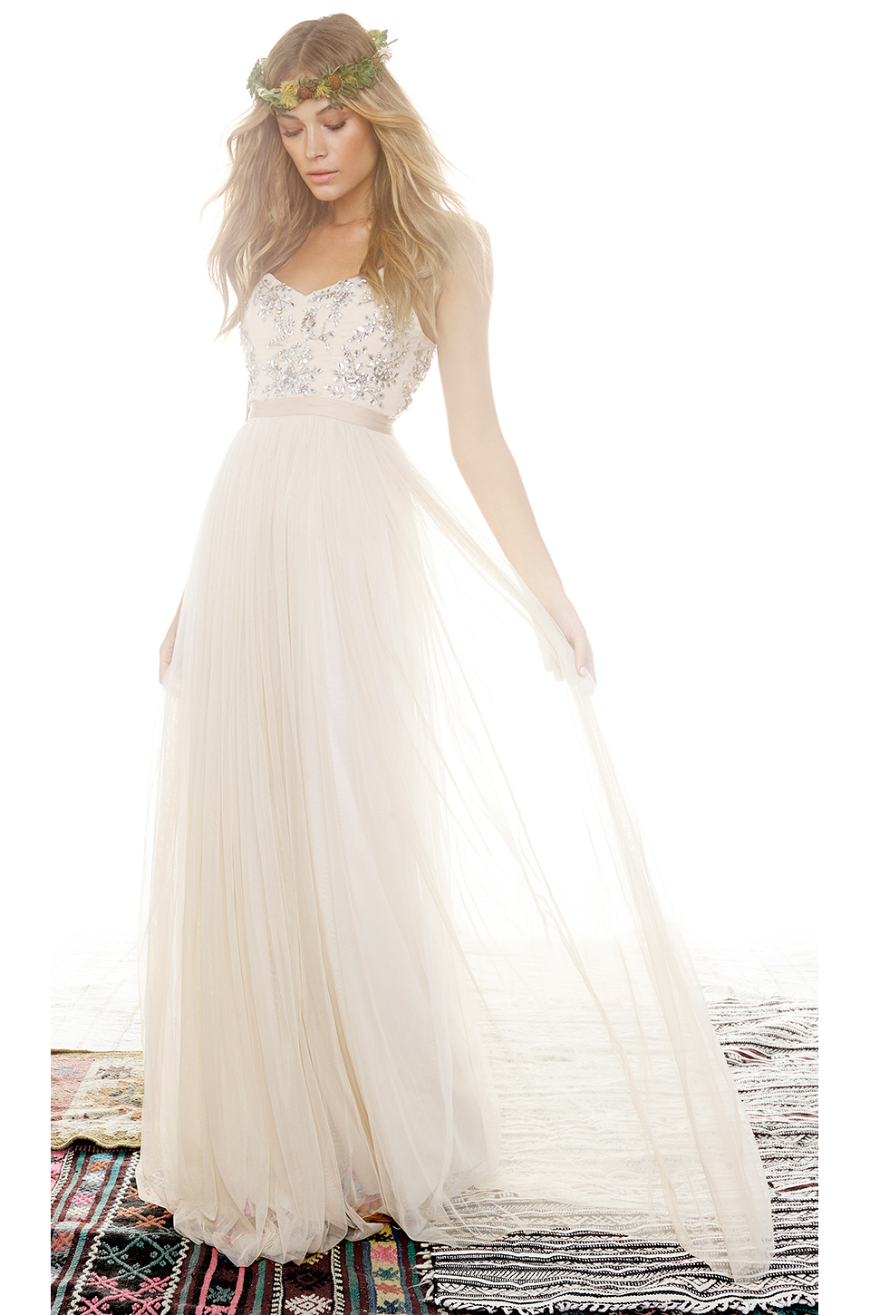 needle & thread white dress