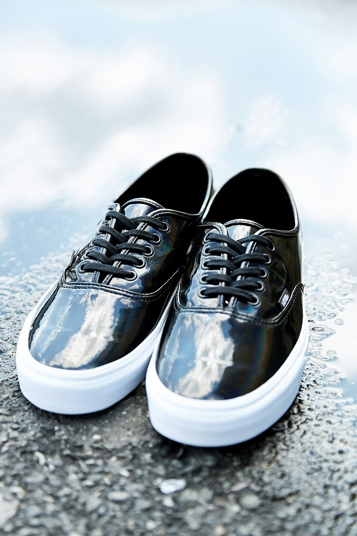 Authentic Patent Leather Sneaker in Black for | Lyst