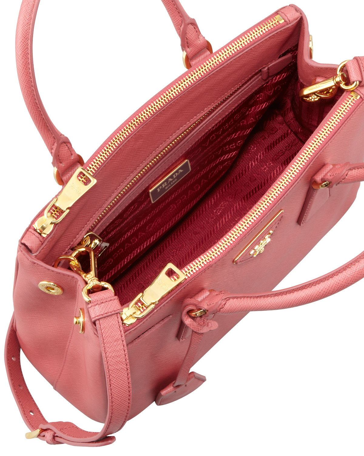 pink prada shoulder bag
