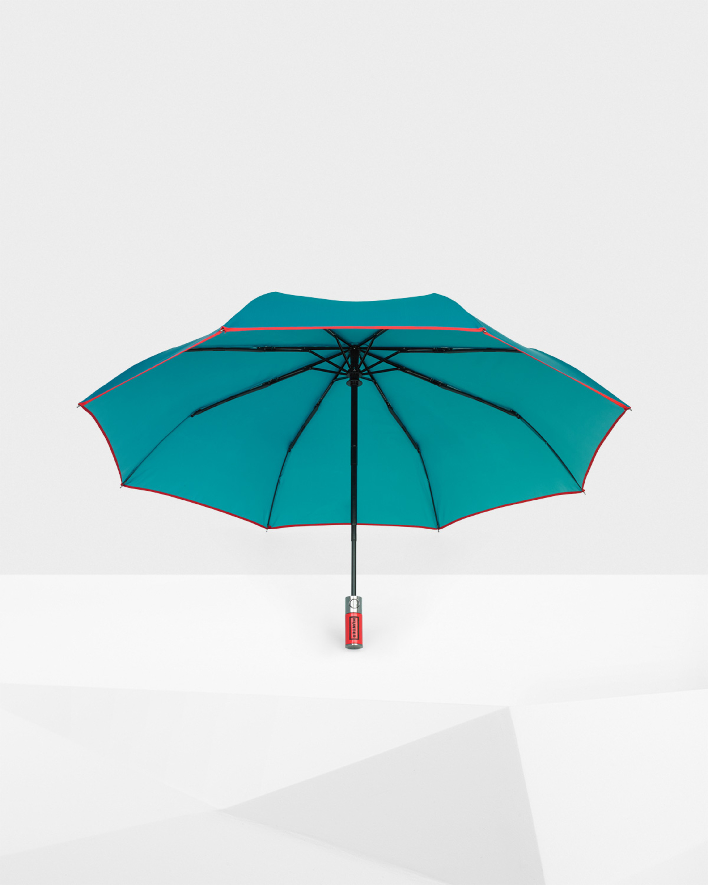 Hunter Original Auto Short Umbrella in Blue (Bright peacock/red) Lyst