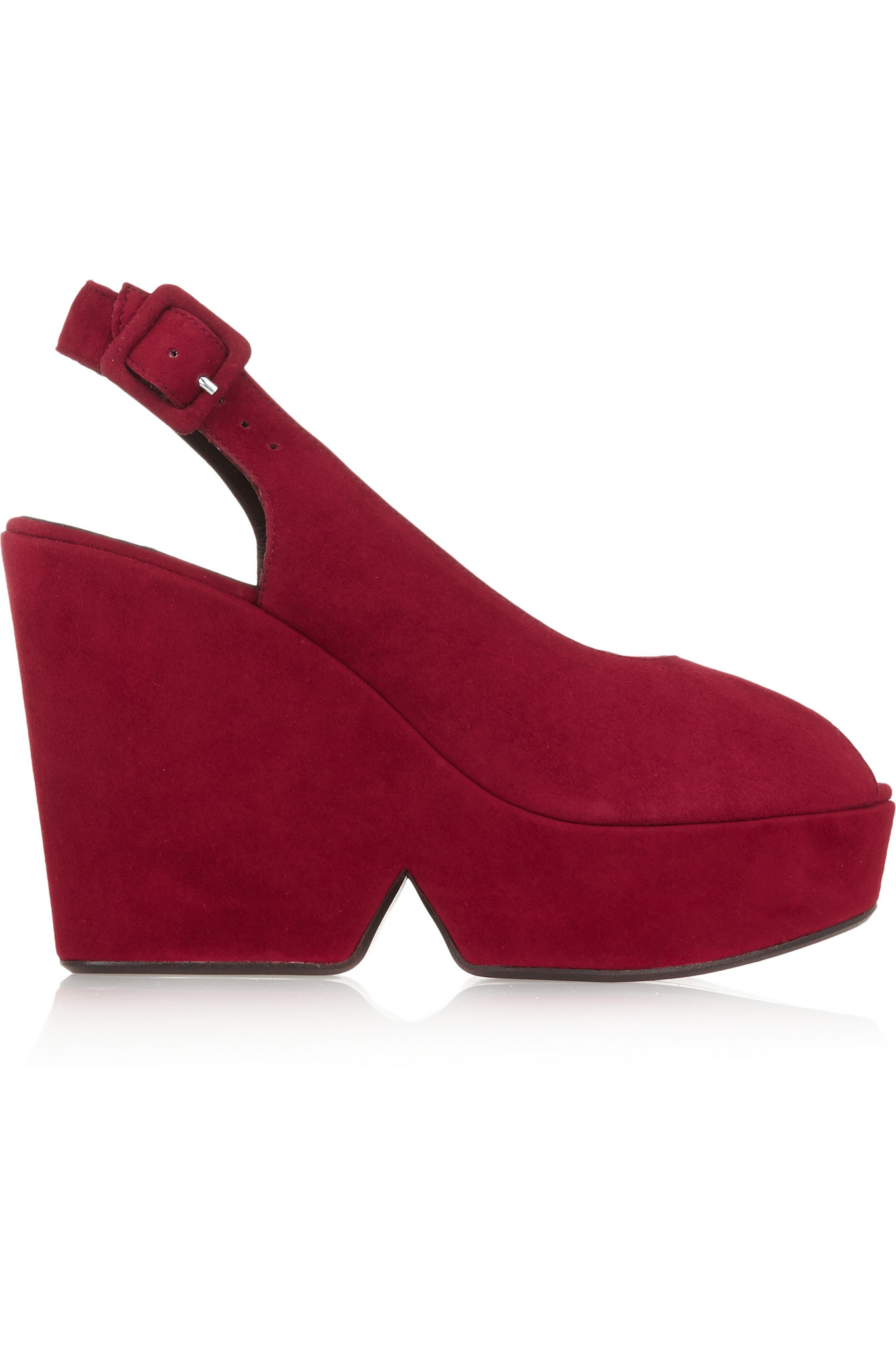 Robert Clergerie Dylan Suede Platform Pumps in Red Lyst Canada