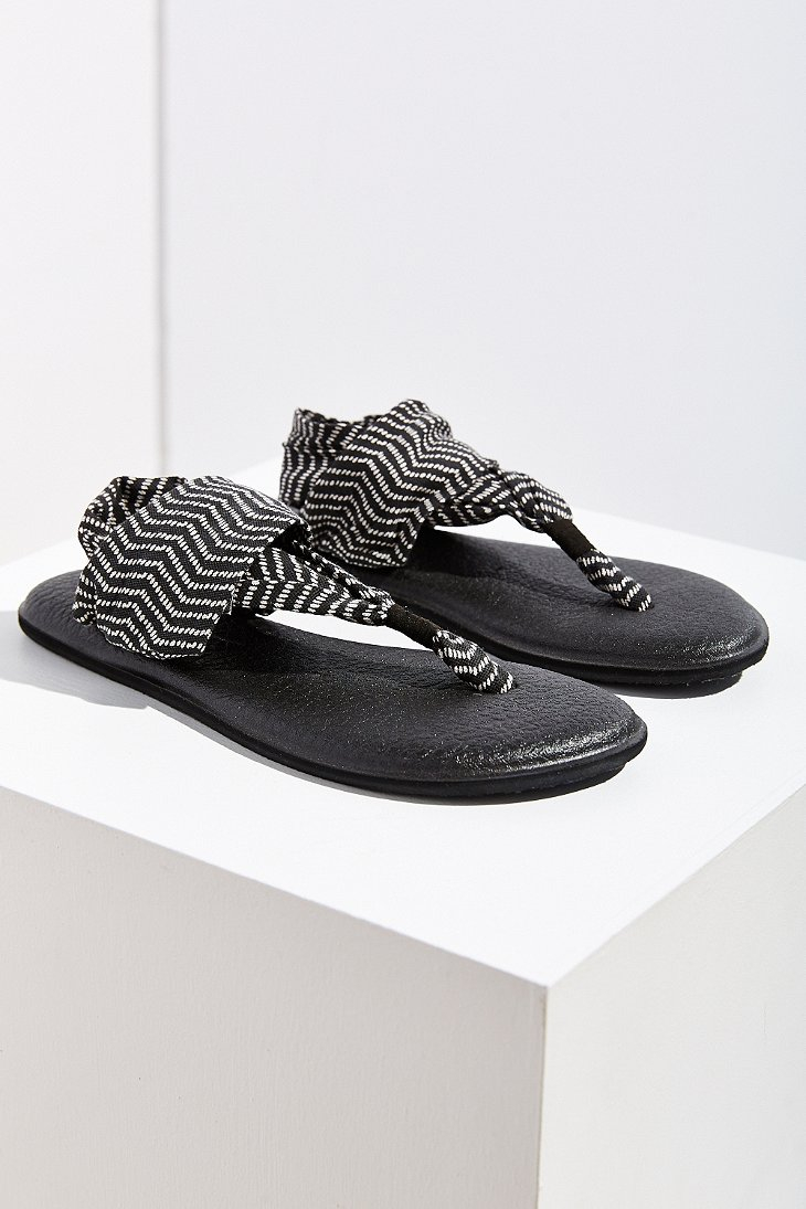white sanuk sandals