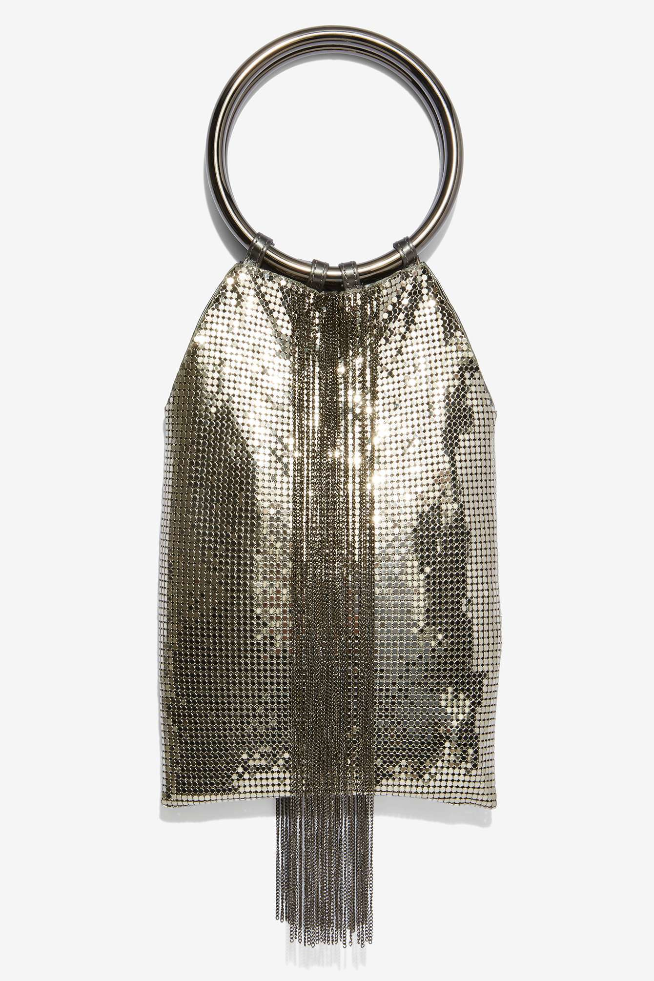 Lyst Nasty Gal Whiting Davis Jagger Metal Mesh Bag In Metallic Gallery