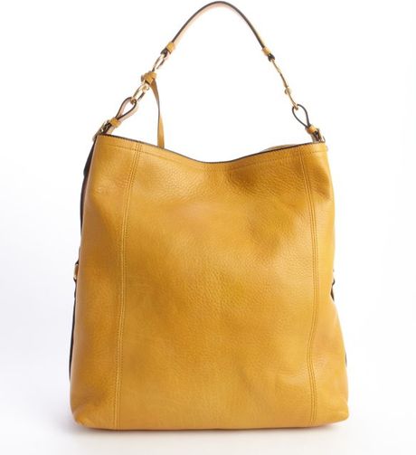 Gucci Harness Yellow Leather Large Hobo Bag in Yellow | Lyst