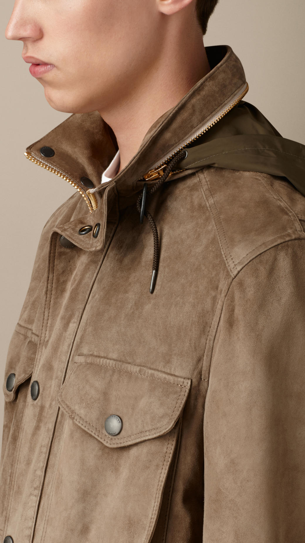burberry suede coat