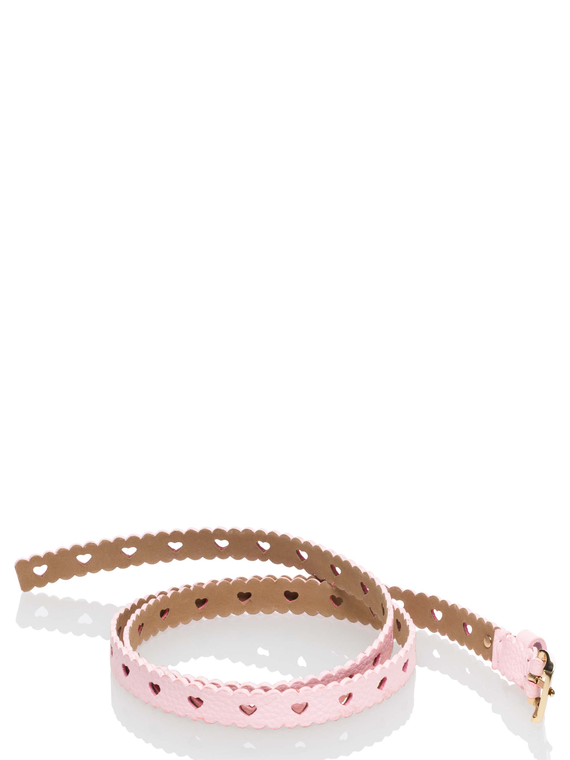 Kate Spade Perforated Heart Belt In Pink Lyst