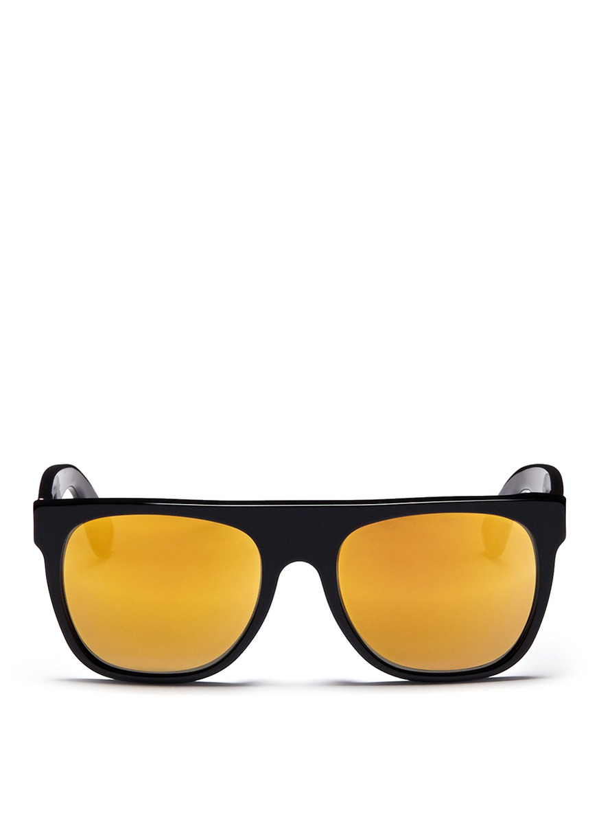 Retrosuperfuture Flat Top 24k Mirror Lense Sunglasses in ...