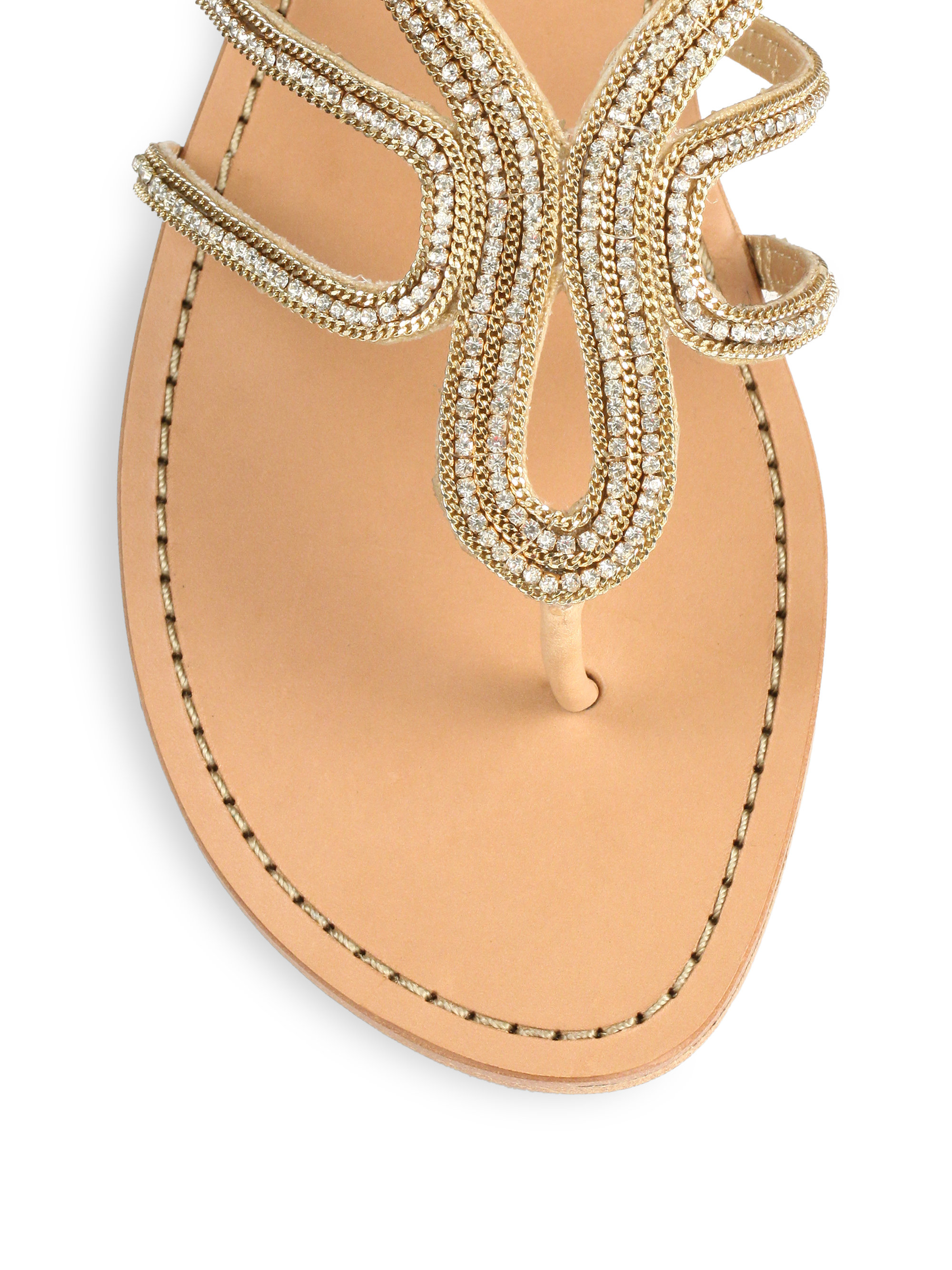 crystal strappy sandals