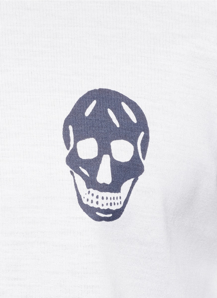 Alexander McQueen Skull Logo Print T 